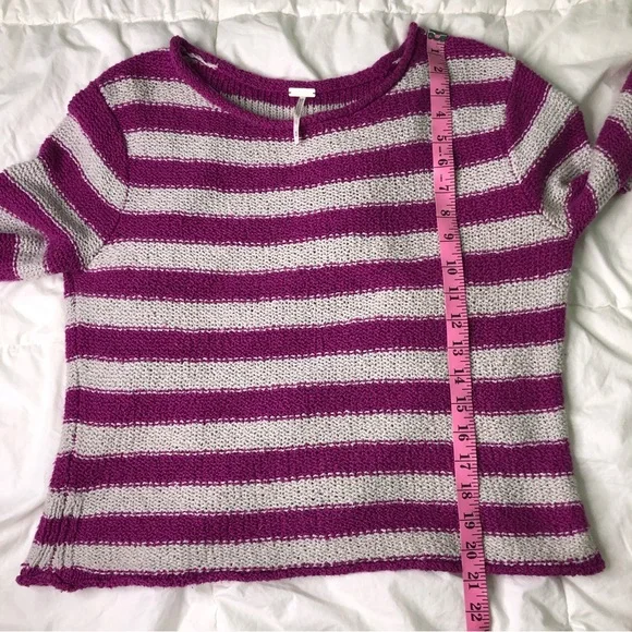 Free People Beach Shake N Roll Striped Knit Sweater - Picture 6 of 8